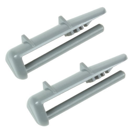 Plastic Rear Rail End Caps for Beko Dishwashers DE2431FS DE6340S DWD8657W